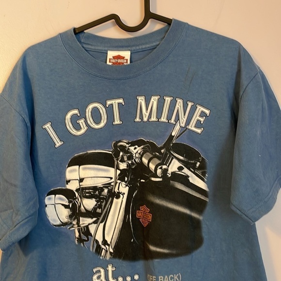 Harley Davidson Motorcycles Vintage Blue Rock Hill, SC Graphic T-shirt size M - Picture 2 of 16